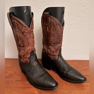 Tony Lama Exotic Shark cowboy boots